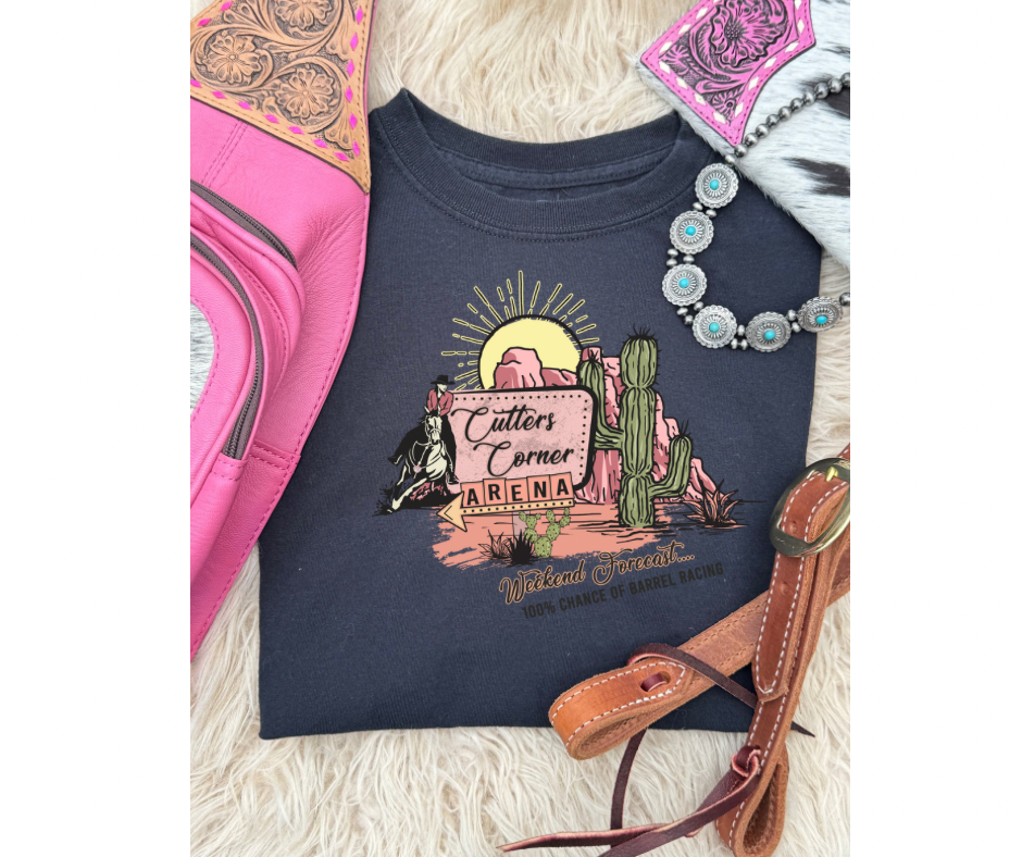 Cutters Corner Arena T Shirt Pink Logo
