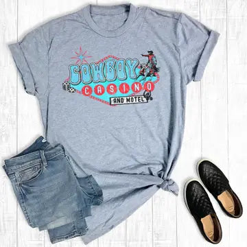 Western Cowboy Casino Graphic Tee